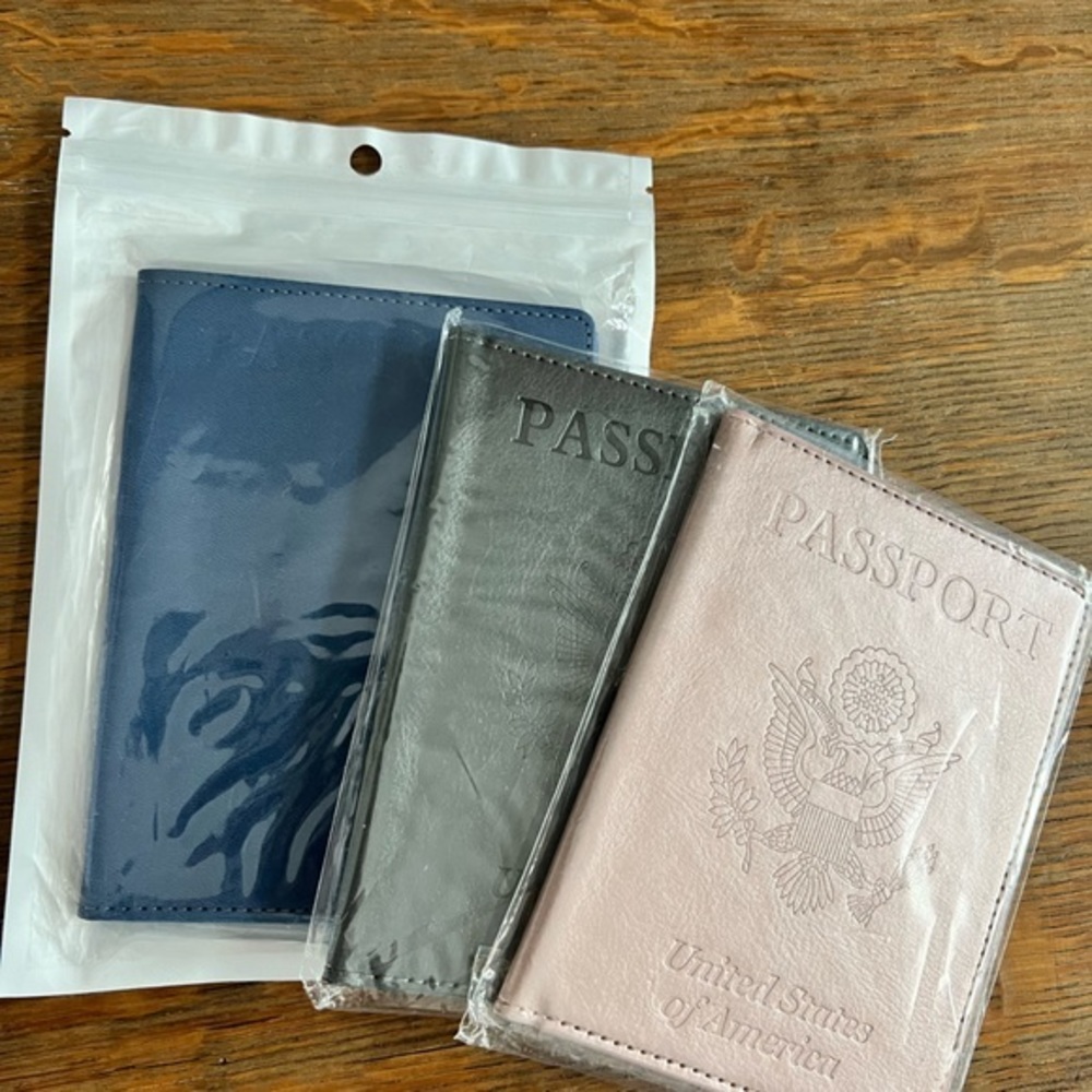 Passport‎ and Vaccine Card Holder Combo NWT ONLY GREY AVAILABLE
